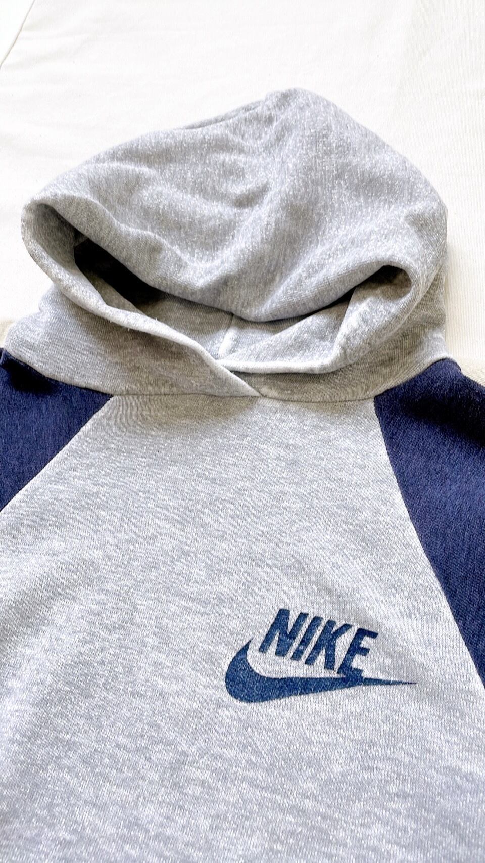 70年代～ NIKE 2トーンラグランスリーブスウェットパーカー USA製  