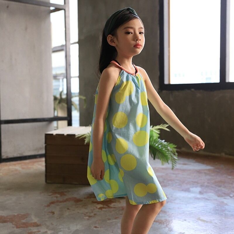 子供服 ワンピース 女の子 キッズ 水玉 ノースリーブ 膝丈 ライトグリーン コットン 110 150cm R47 海外子供服専門通販サイト リーファ 子供服 ワンピース 女の子 キッズ 水玉 ノースリーブ 膝丈 ライトグリーン コットン 110 150cm R47 海外子供服専門通販サイト リーファ