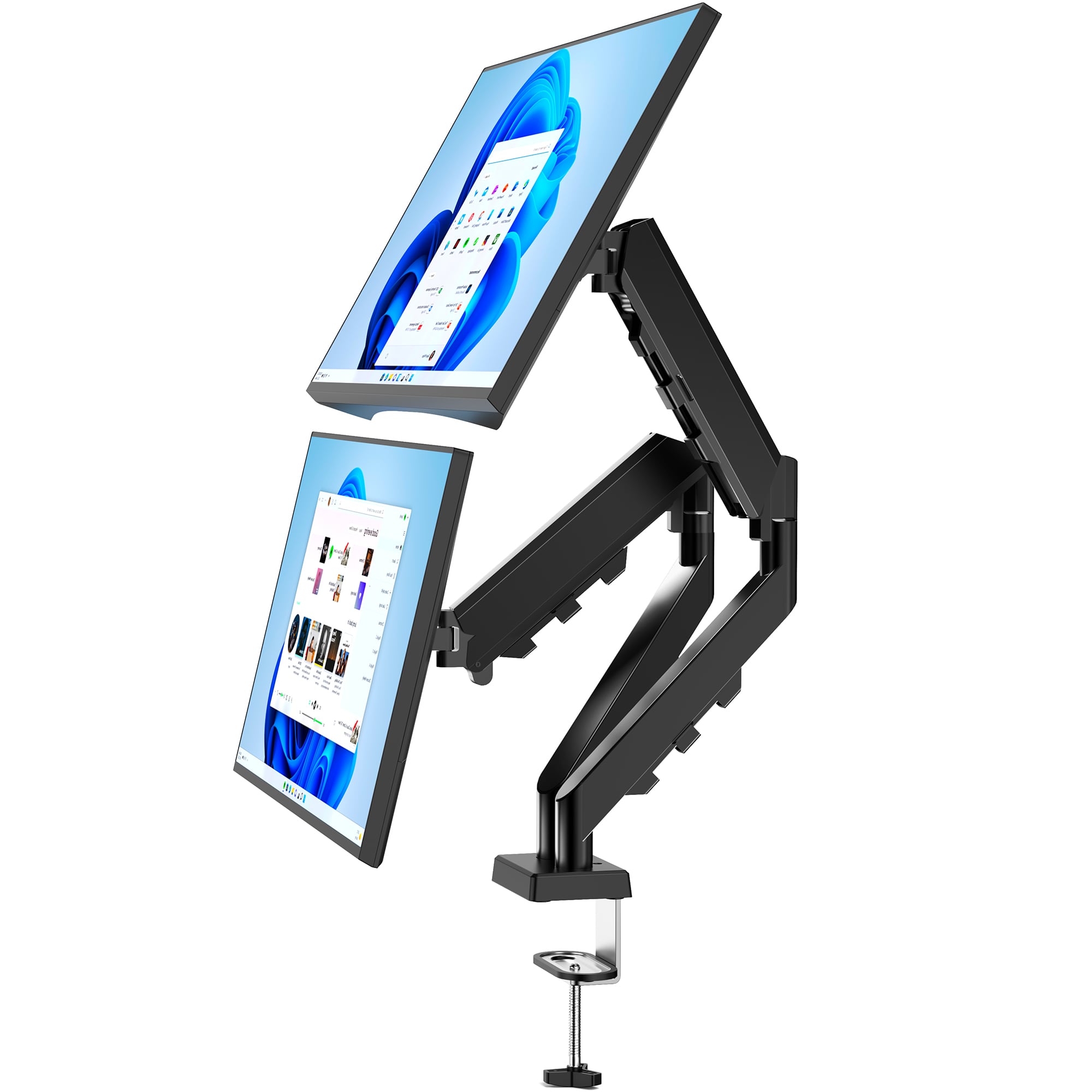 新モニターアーム VESA対応 10-32インチ ガス式 角度調節 回転