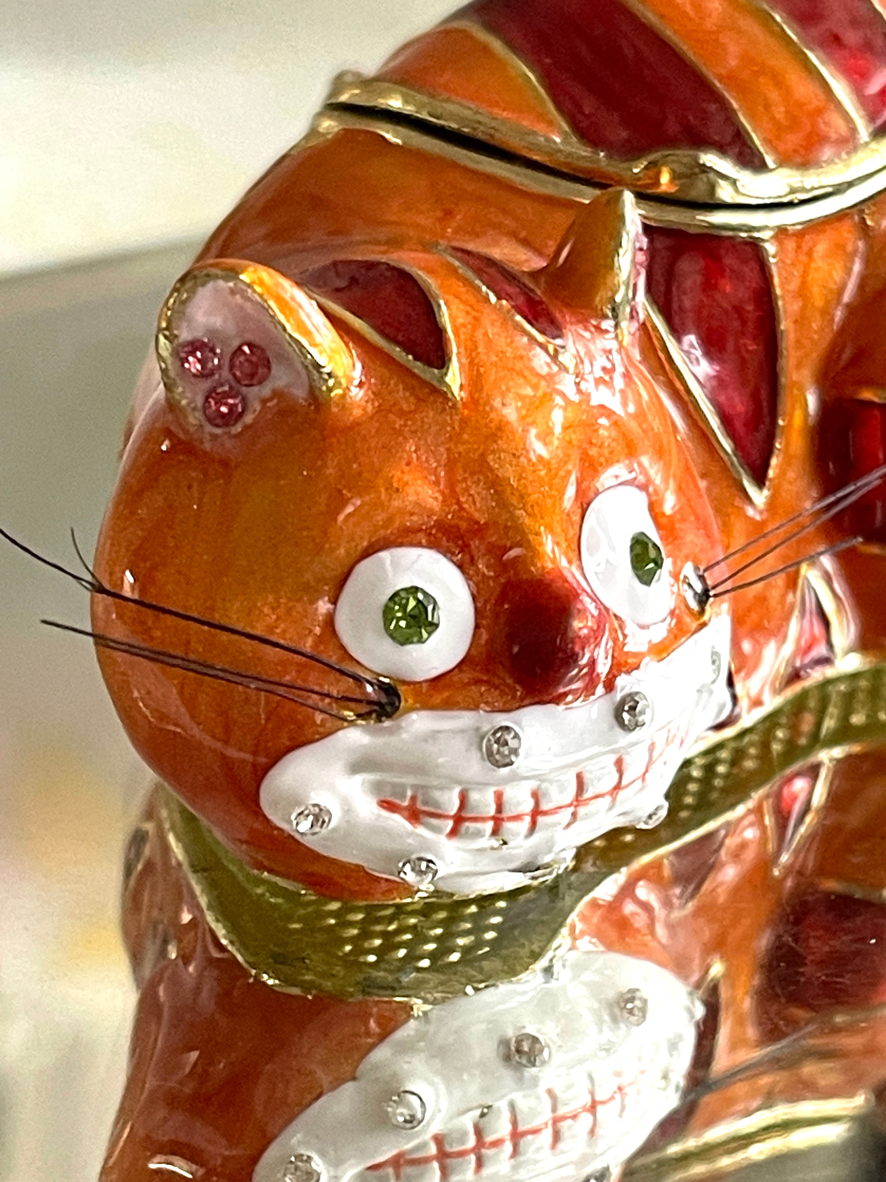 ◇送料込◇チェシャ猫②◇ネックレス付きエナメルBOX◇シークレット