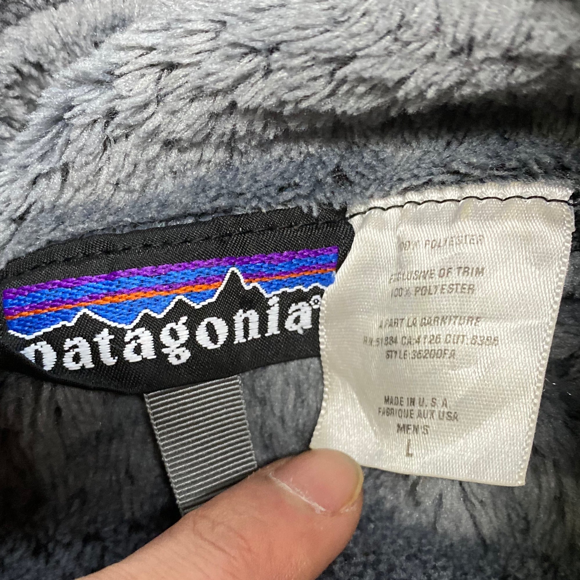 USA製 Patagonia パタゴニア レギュレーターR4 36200FA フリースベスト ブラック 黒 メンズL 古着 【アウトドアジャケット】  | cave 古着屋【公式】古着通販サイト