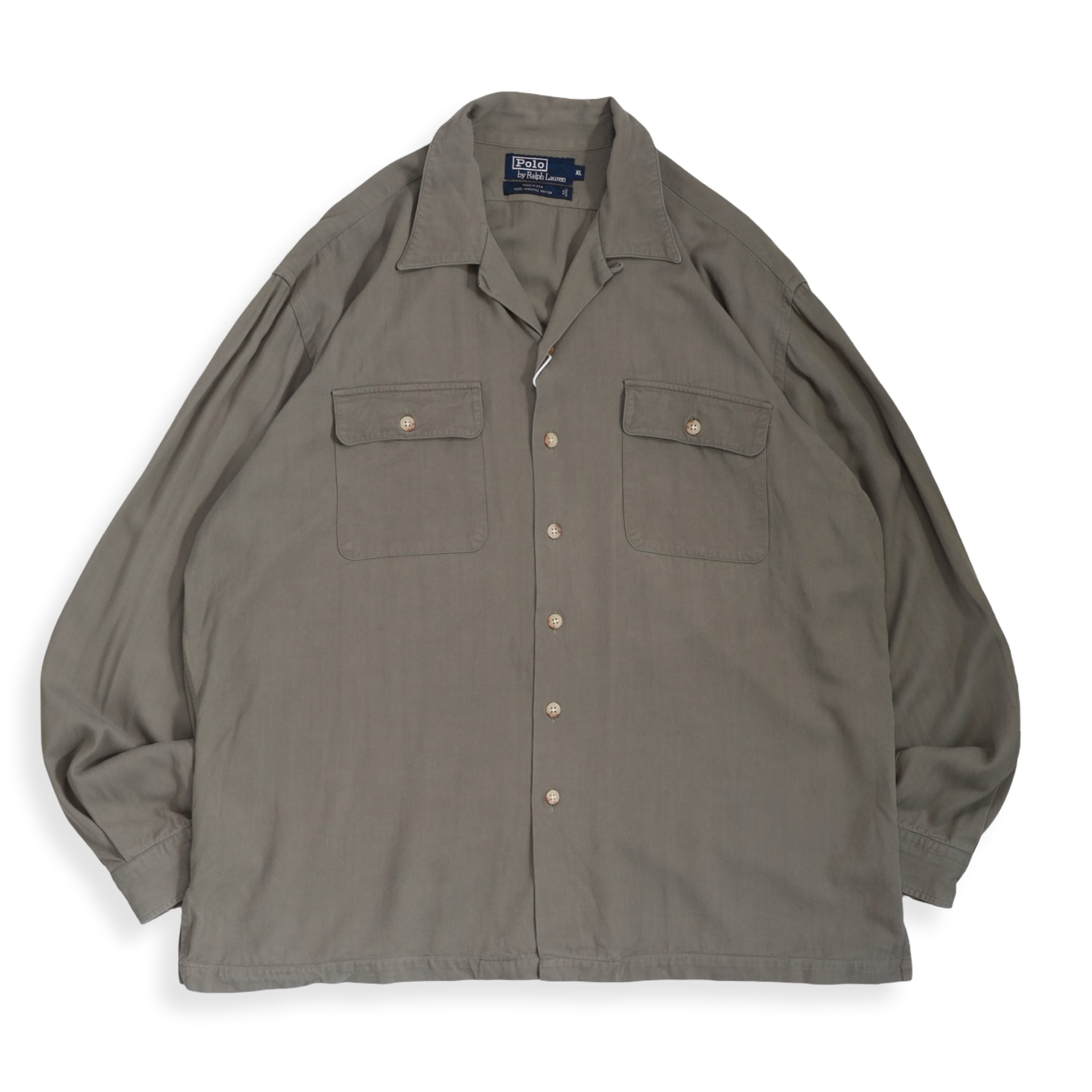 Polo by Ralph Lauren Open Collar Rayon Shirt