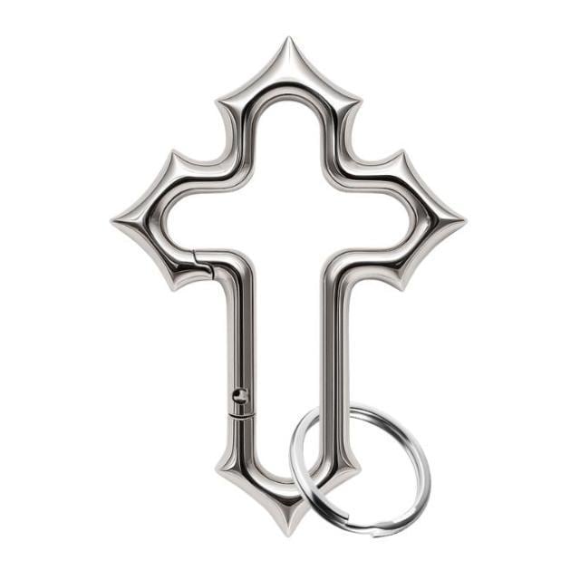 SALE 30% OFF キーホルダー キーリング クロス 十字架 ロック ゴシック