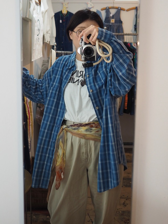 1990’s ROBERT STOCKS Cotton Plaid Shirt／L
