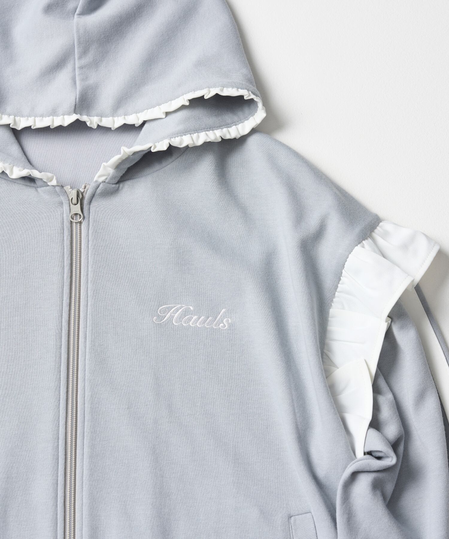 フリル天使フード付きジャージトップス | Hauls