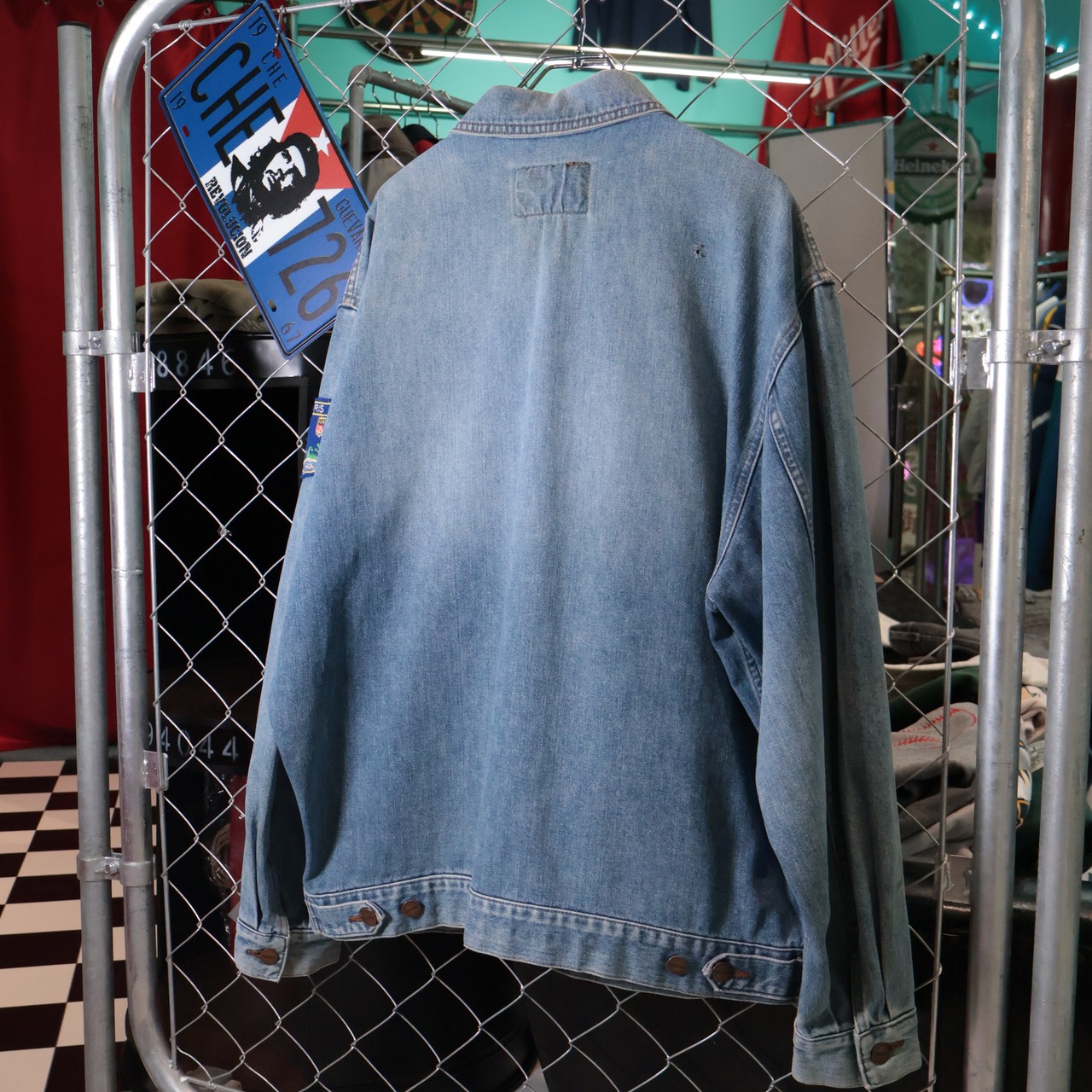 MARITHE FRANCOIS GIRBAUD ワッペンデニムジャケット ジルボー