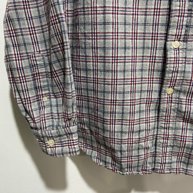 『送料無料』 90s POLO ポロジーンズ　ラルフローレン　チェック柄シャツ　ネル　L