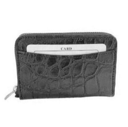 103791ｸﾛｺﾀﾞｲﾙｺｲﾝｹｰｽ（ﾌﾞﾗｯｸ×ｼﾙﾊﾞｰ） | takasago | 東京柴又革財布専門店