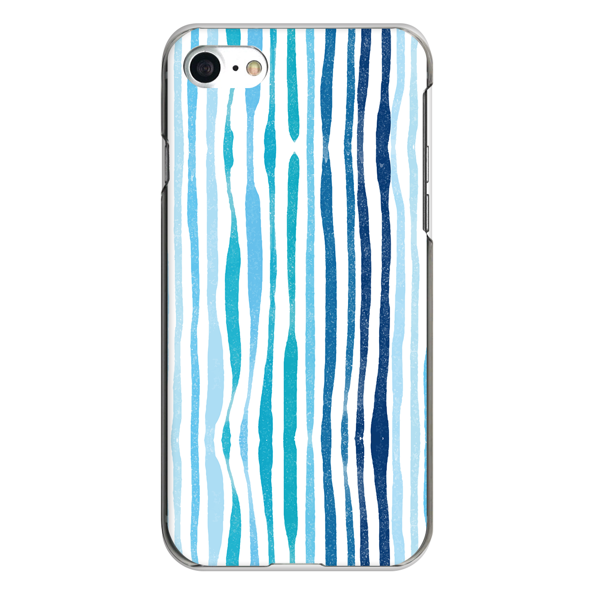 iPhone対応 スマホ ハードケース クリア ストライプマリン モダン デザイナーズ 【iPhone17 / iPhone16e / AQUOS / Xperia 他 iPhone / Android ほぼ全機種対応】 |desr2010