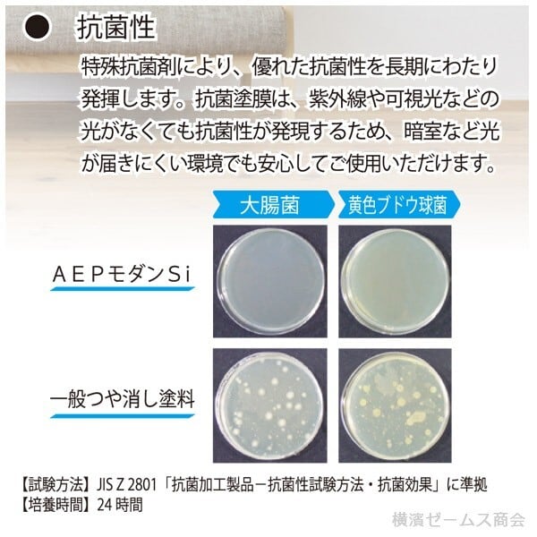 AEPモダンBIO 淡彩色 16kg 内装用 smd 汚染除去性アクリルシリコンエマルションペイント（EP-Si）抗菌 シロッコダイレクト