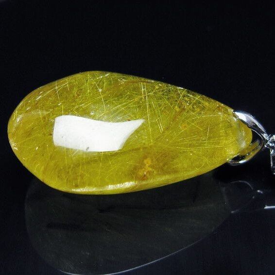 ルチルクォーツ ペンダント 一点物 メール便可 [M便 1/20] 112-13030