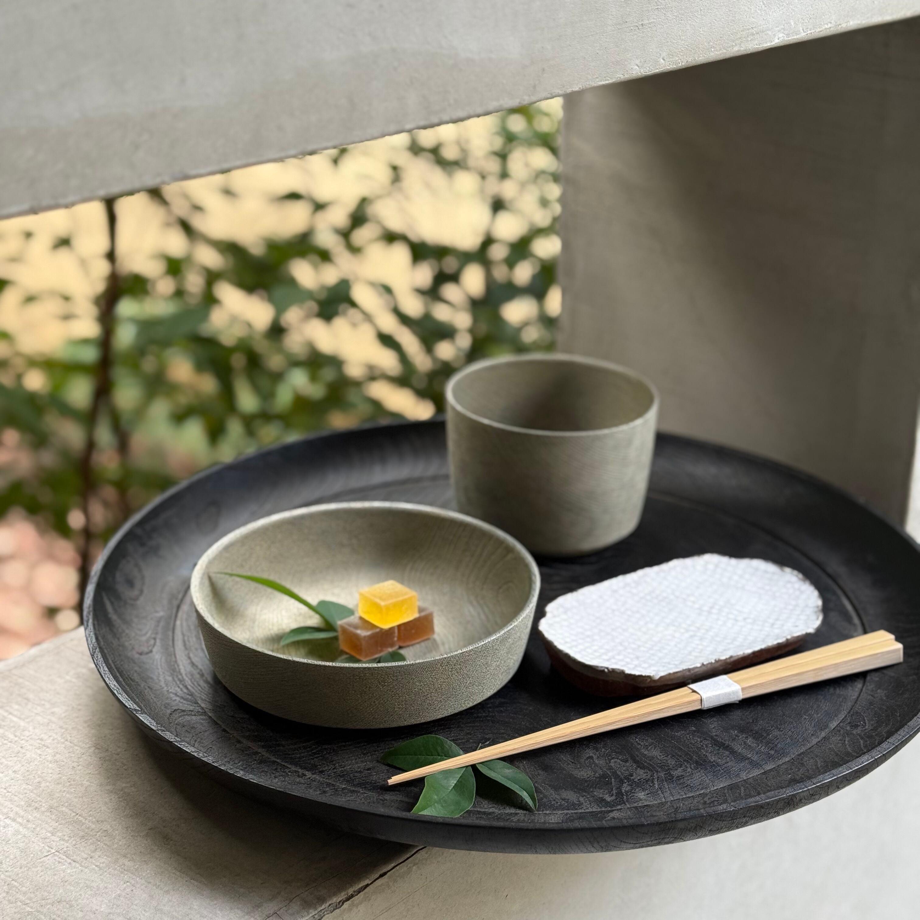 Shimoo Design 浮様 大盆 黒 | gallery 一白