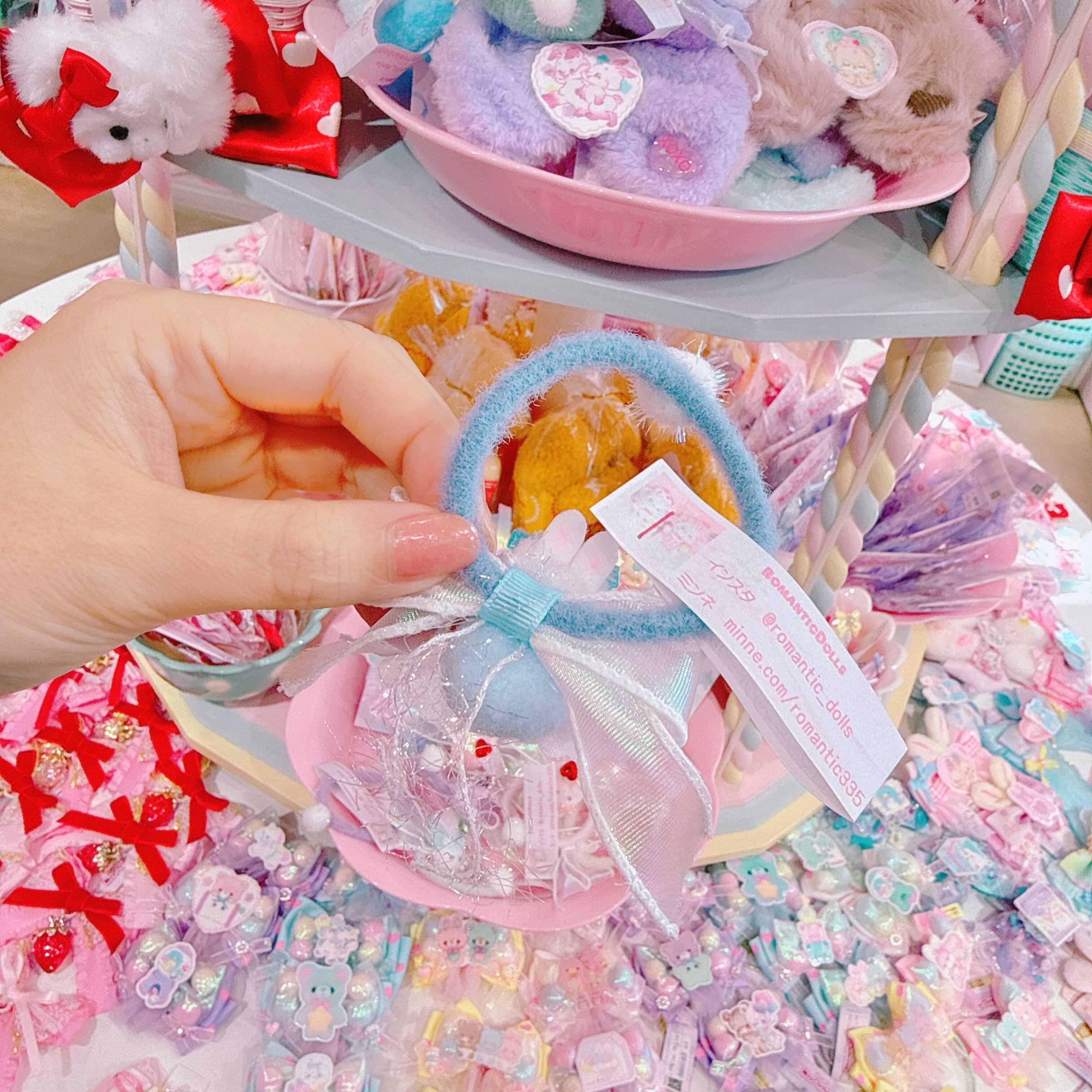 【M4】61-4うさぎマスコットヘアゴム