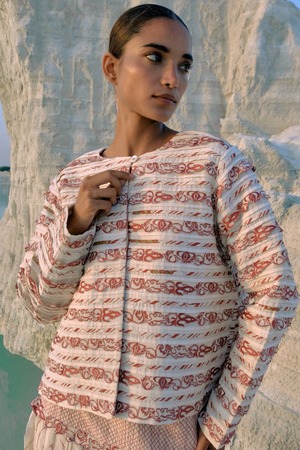 【受注】AHMEV FABLE COLLARLESS JACKET AHM/SS26/032