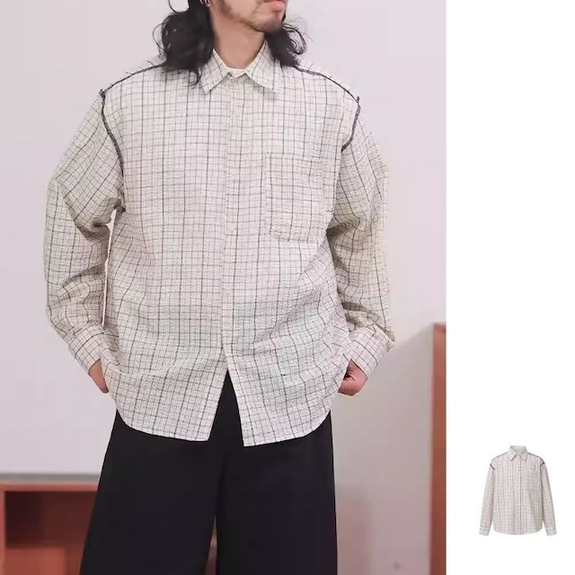 Check pattern shirt M15293