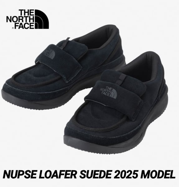 ノースフェイス シューズ スノーシューズ ヌプシ ローファー スエード ユニセックス THE NORTH FACE NF52576 TNFブラック×TNFブラック
