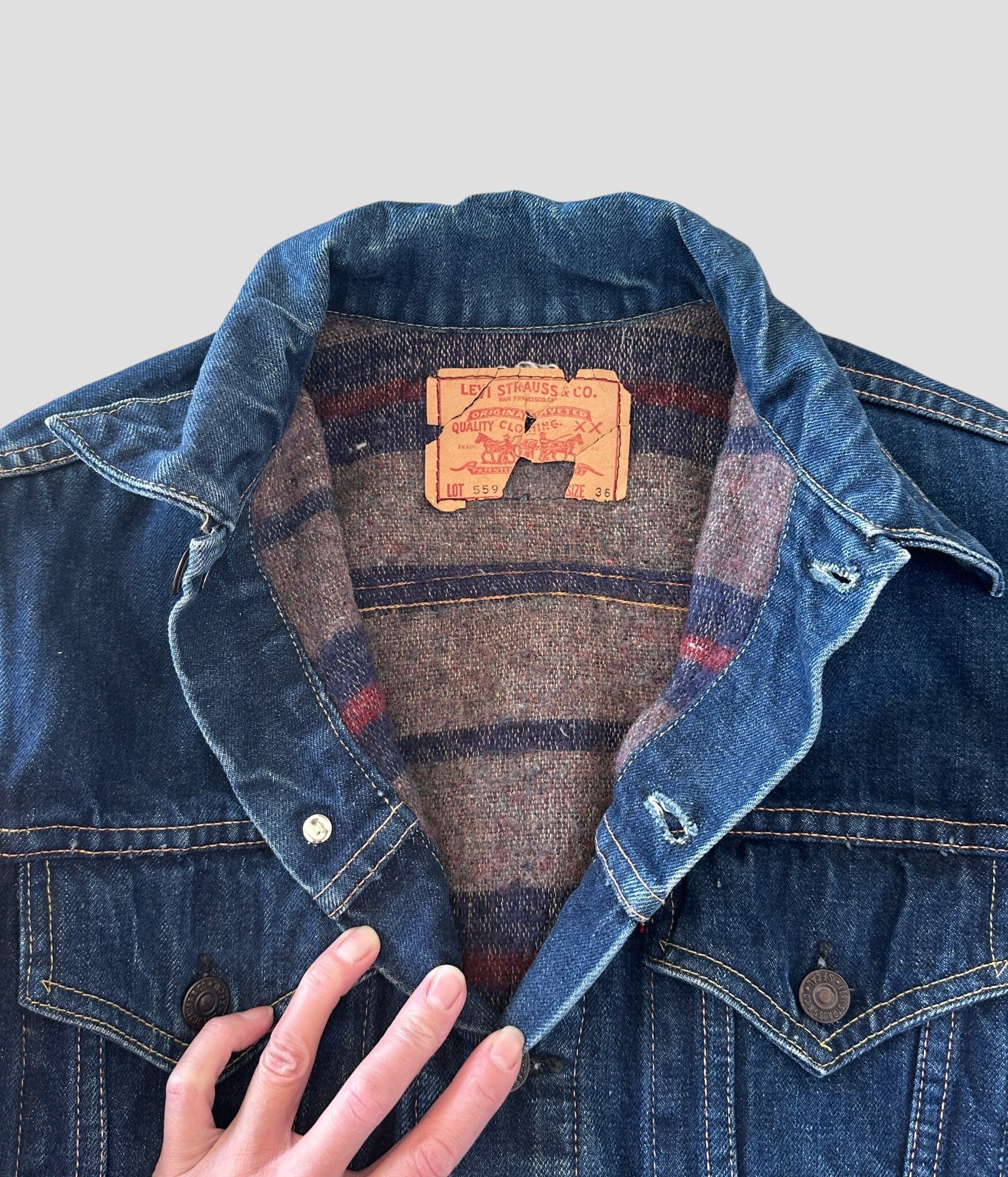 Levi's- Vintage 60s 36 559XX Big E Denim Jacket | BEGGARS BANQUET