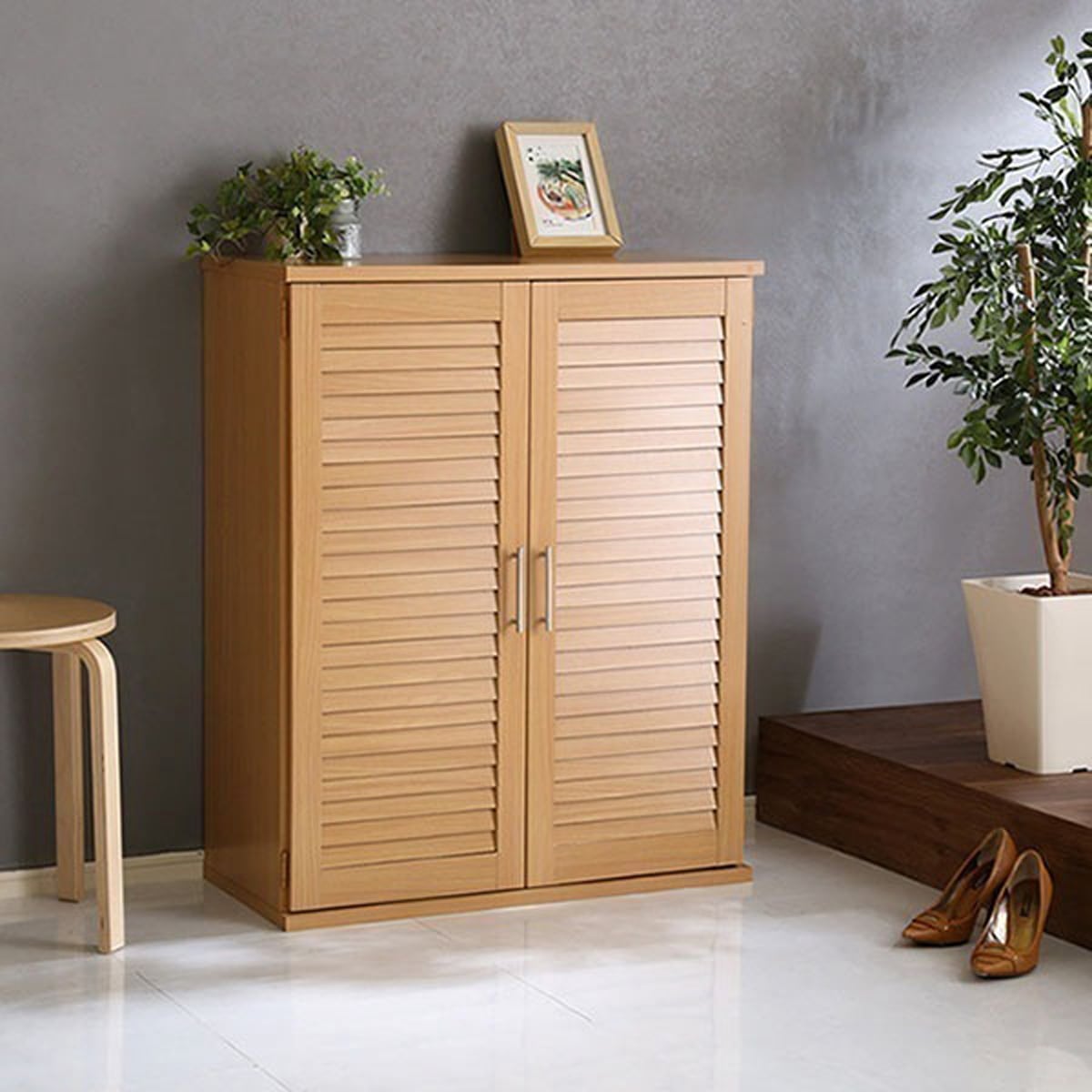 ルーバーシューズボックス 75cm幅 Dion-ディオン- ルーバー 下駄箱 靴箱 玄関収納 75cm幅