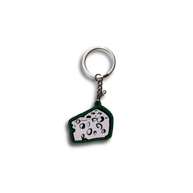 「グッバイマイダーリン★」ラバーキーホルダー（チーズ）