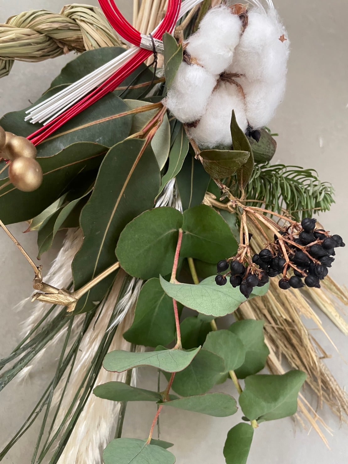 2wayでたのしめるお正月飾りとスワッグ x | ナチュラル、アンティーク