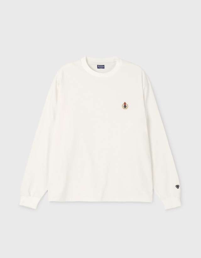 [HERITAGEFLOSS] CREST 15S LONG SLEEVE / White 正規品 韓国ブランド 韓国通販 韓国代行 韓国ファッション heritage floss ヘリテイジ・フロース 日本