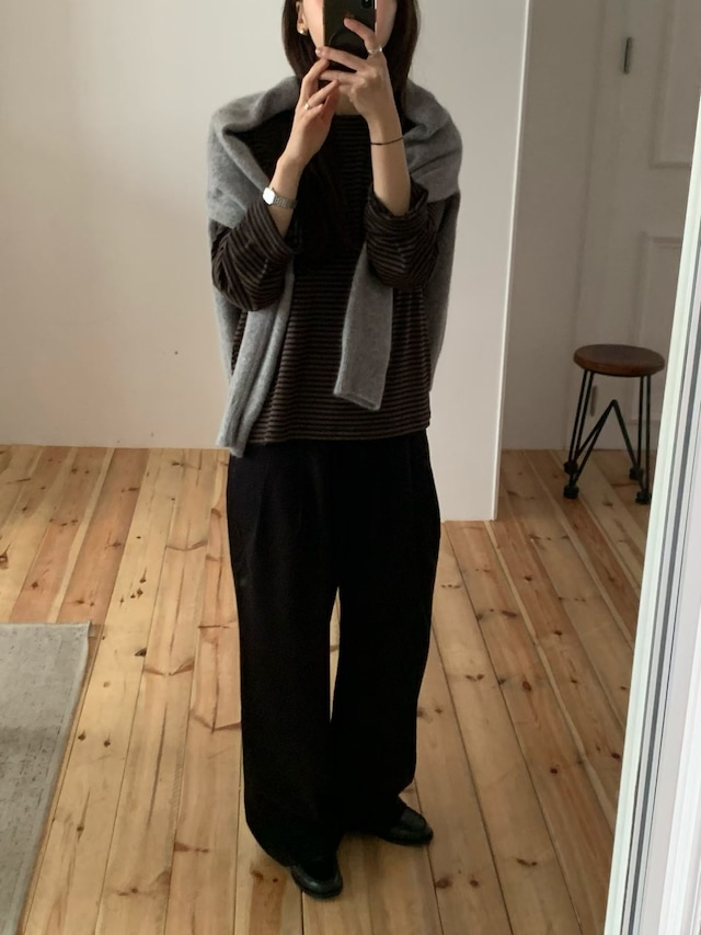 (予約) fl lanel / Field wool banding pants 3color