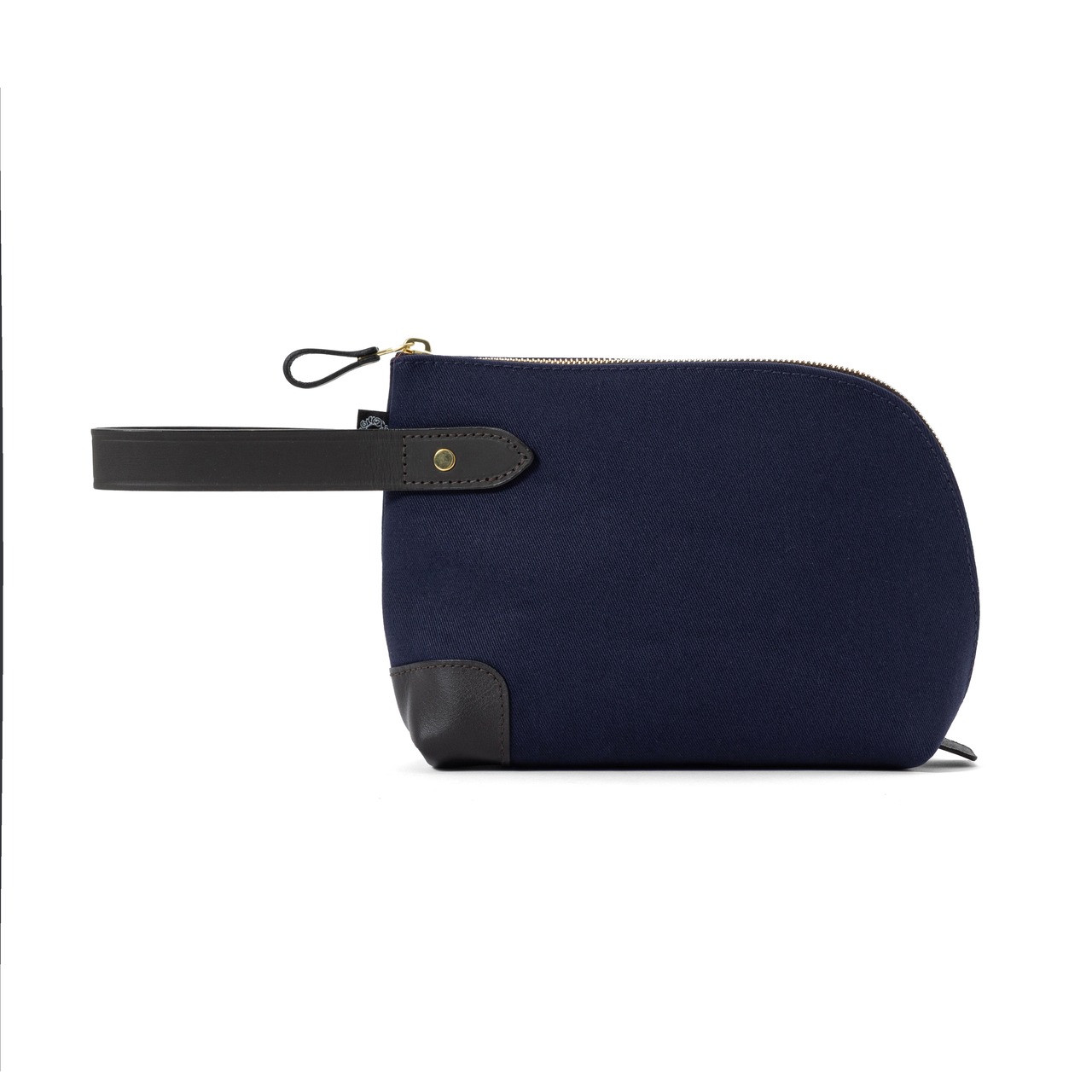 ZIPPED POUCH 3rd / DALBY CANVAS  NAVY - 4