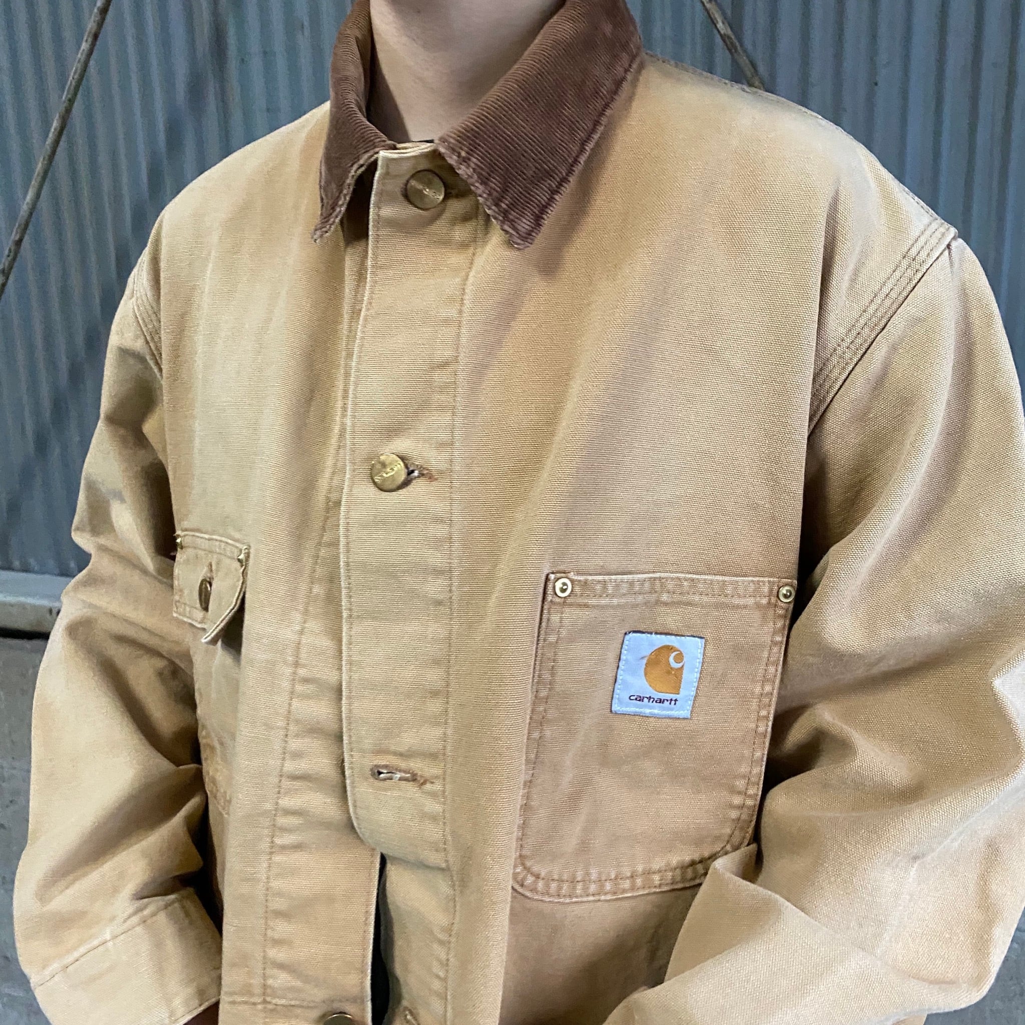 80年代 80s Carhartt カーハート ダック地 裏地無し ミシガンチョア ...