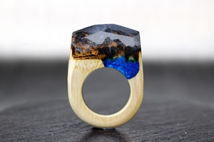 【送料無料】Sea cliff ～Resin Wood Jewelry～