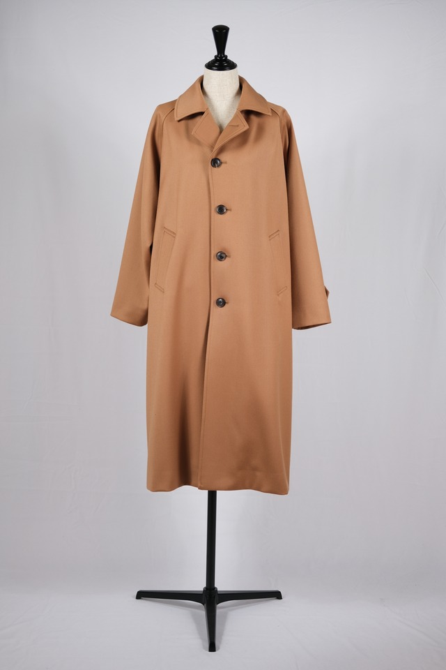 【cantáte】flannel venetian balmacaan coat-camel