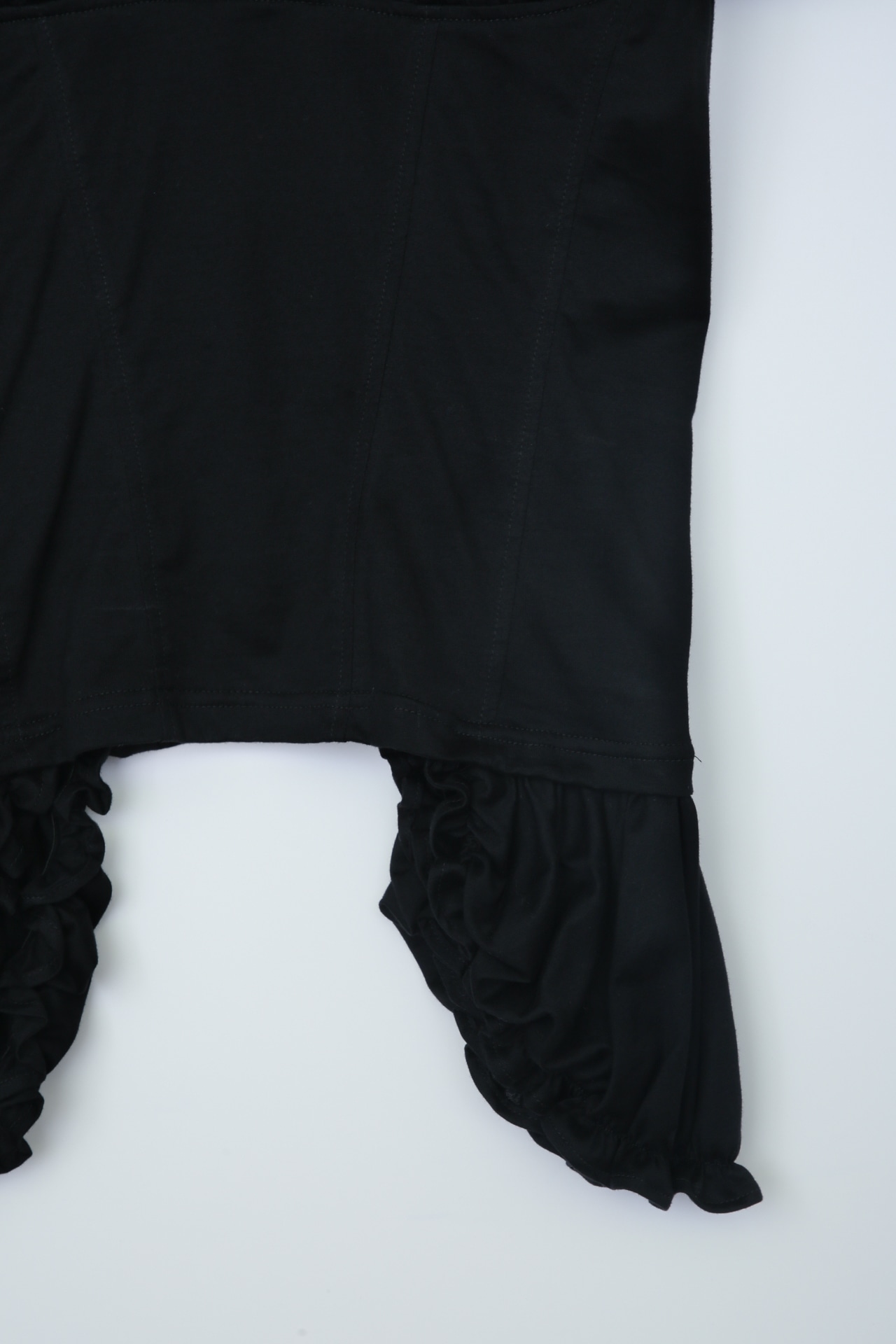 Gathered short sleeve top