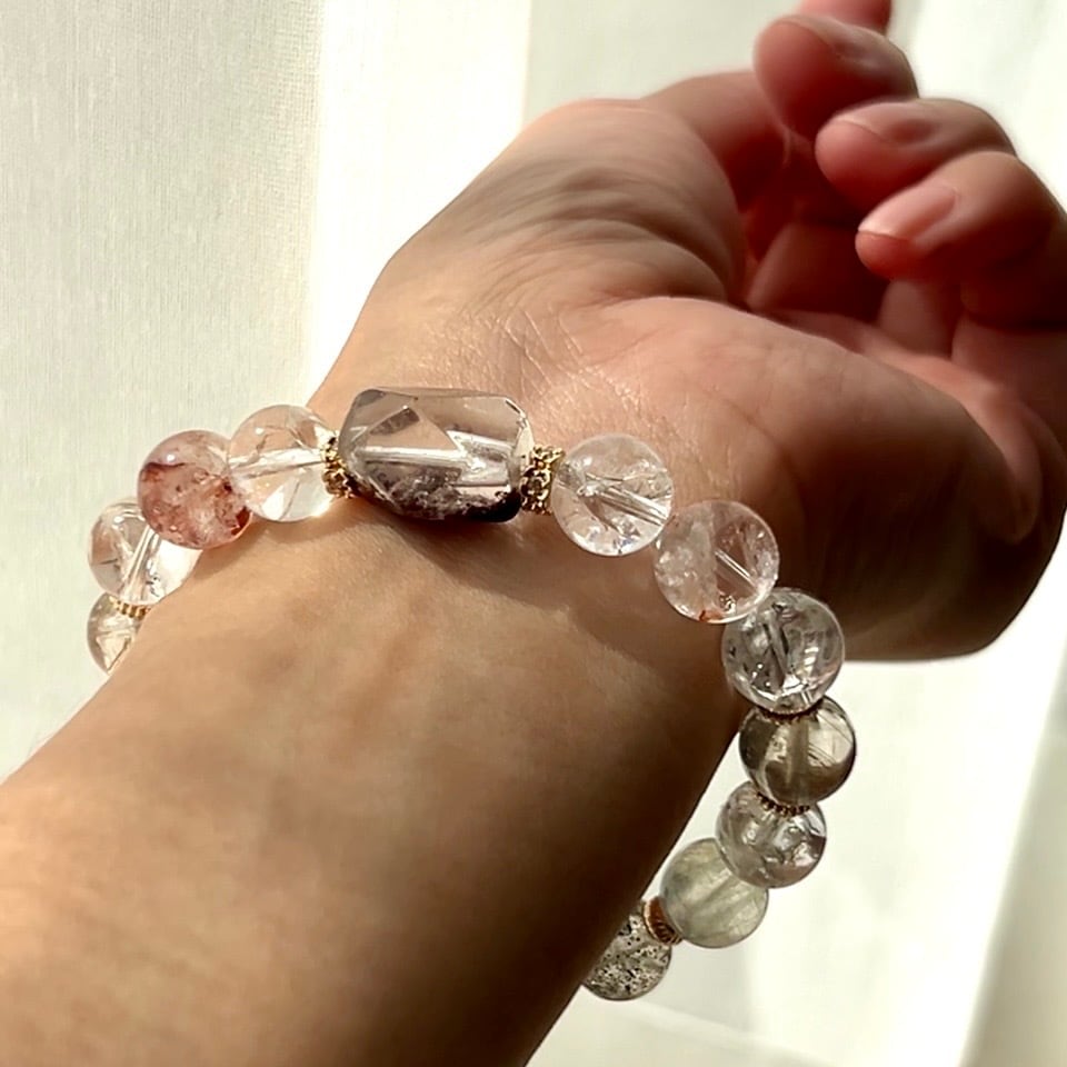 天然石多宝ブレスレット｜ガーデン・スーパーセブン・ストロベリー 368