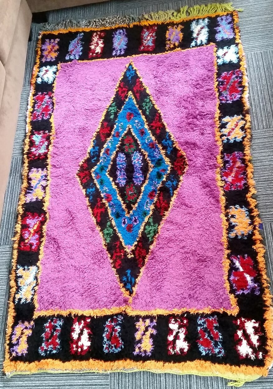 レアカラー！】モロッコ直輸入手織りラグ