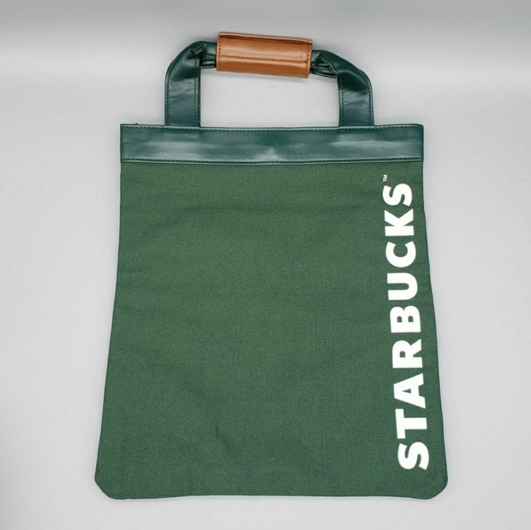 スタバ タイ【SACICT コラボ グリーン ブラック バッグ】 日本未発売☆海外スタバ☆タイ限定☆トートバッグ☆セイレン☆コア