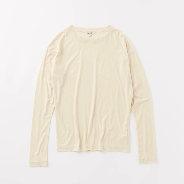 unfil(アンフィル) high twist cotton jersey long sleeve Tee