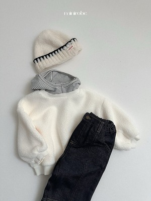 【予約/特典】mini robe / Non-fade panel denim pants