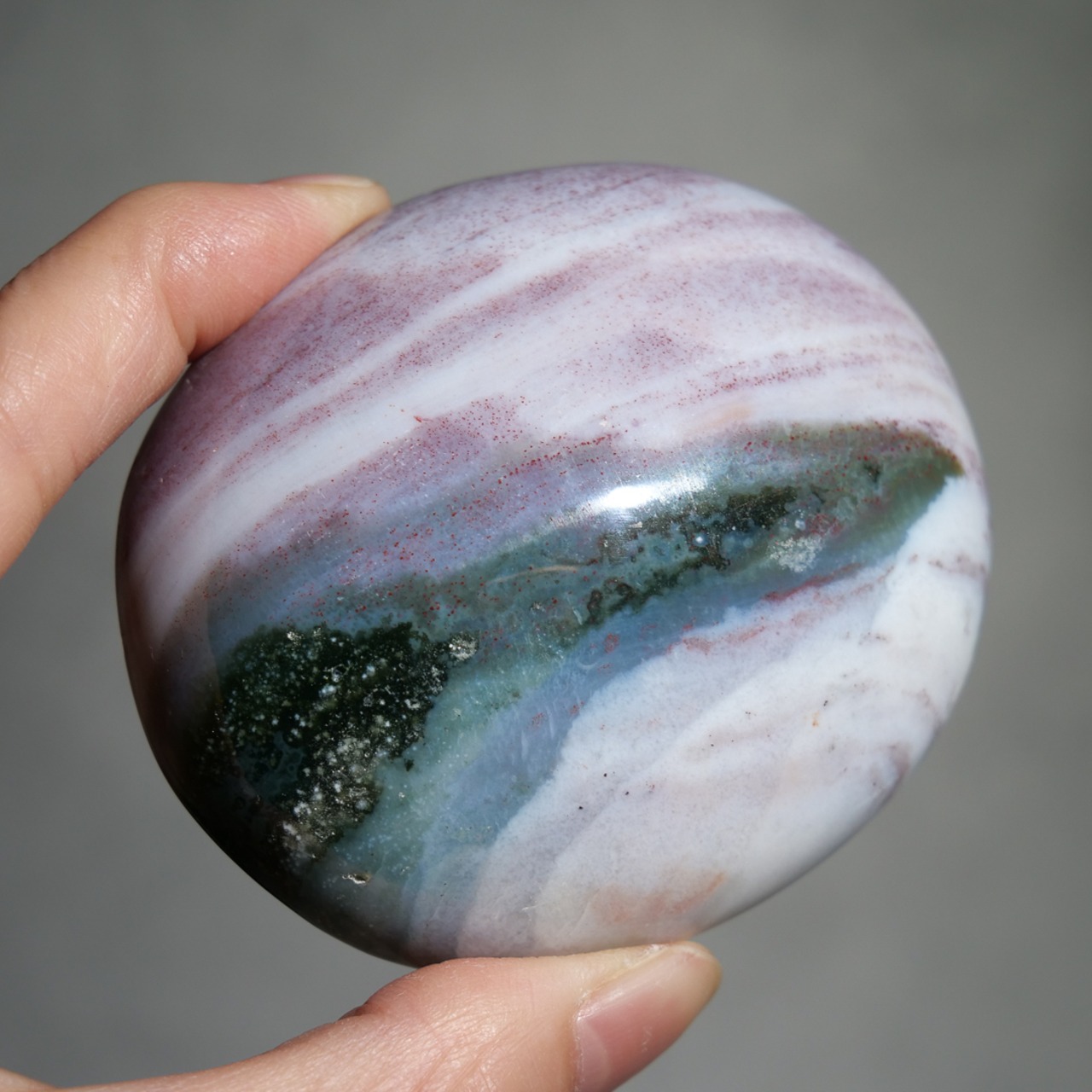 オーシャンジャスパー / パーム 握り石【B_7】