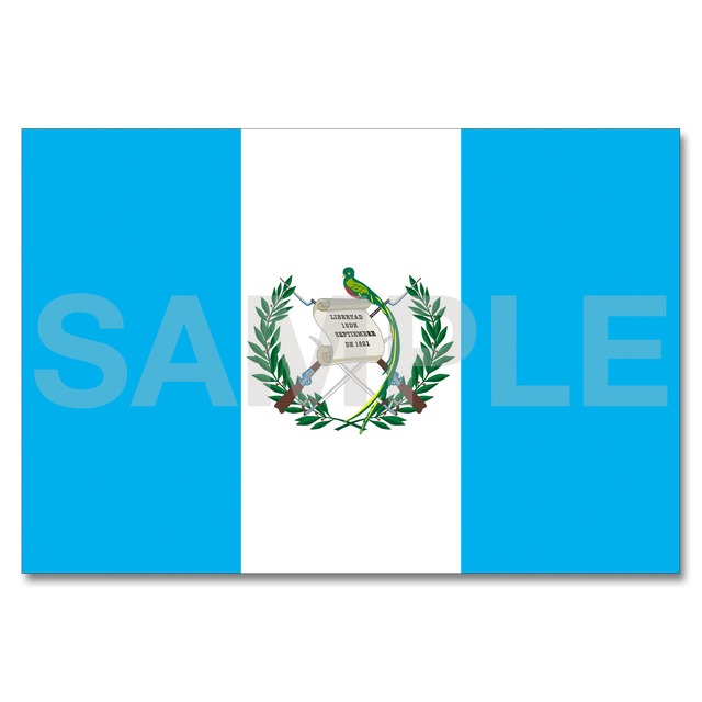 世界の国旗ポストカード ＜アメリカ＞ グアテマラ共和国 Flags of the world POST CARD ＜America＞ Republic of Guatemala