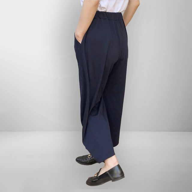 履き心地抜群 リラックスガウチョ｜オリーブグリーン｜画像7