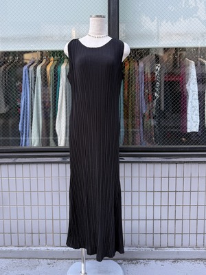 90s vintage pleated long dress