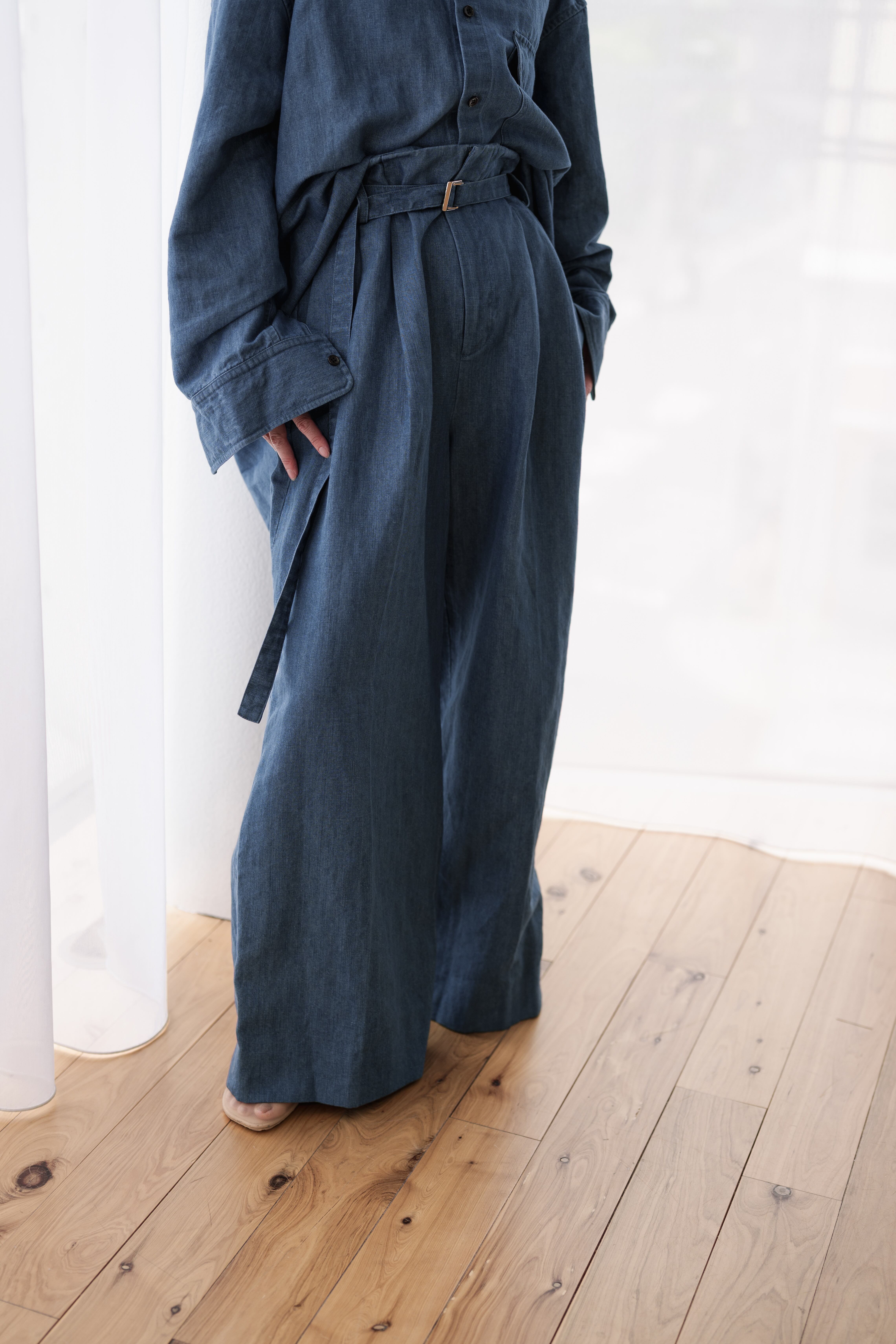 DENIM sizeless pants 12月中旬頃からの12月下旬頃発送 | roughlow