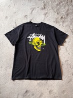 90s OLD STUSSY/Jacquard Pocket Tee/USA製/白タグ/L/ポケT/ジャガ－ド 