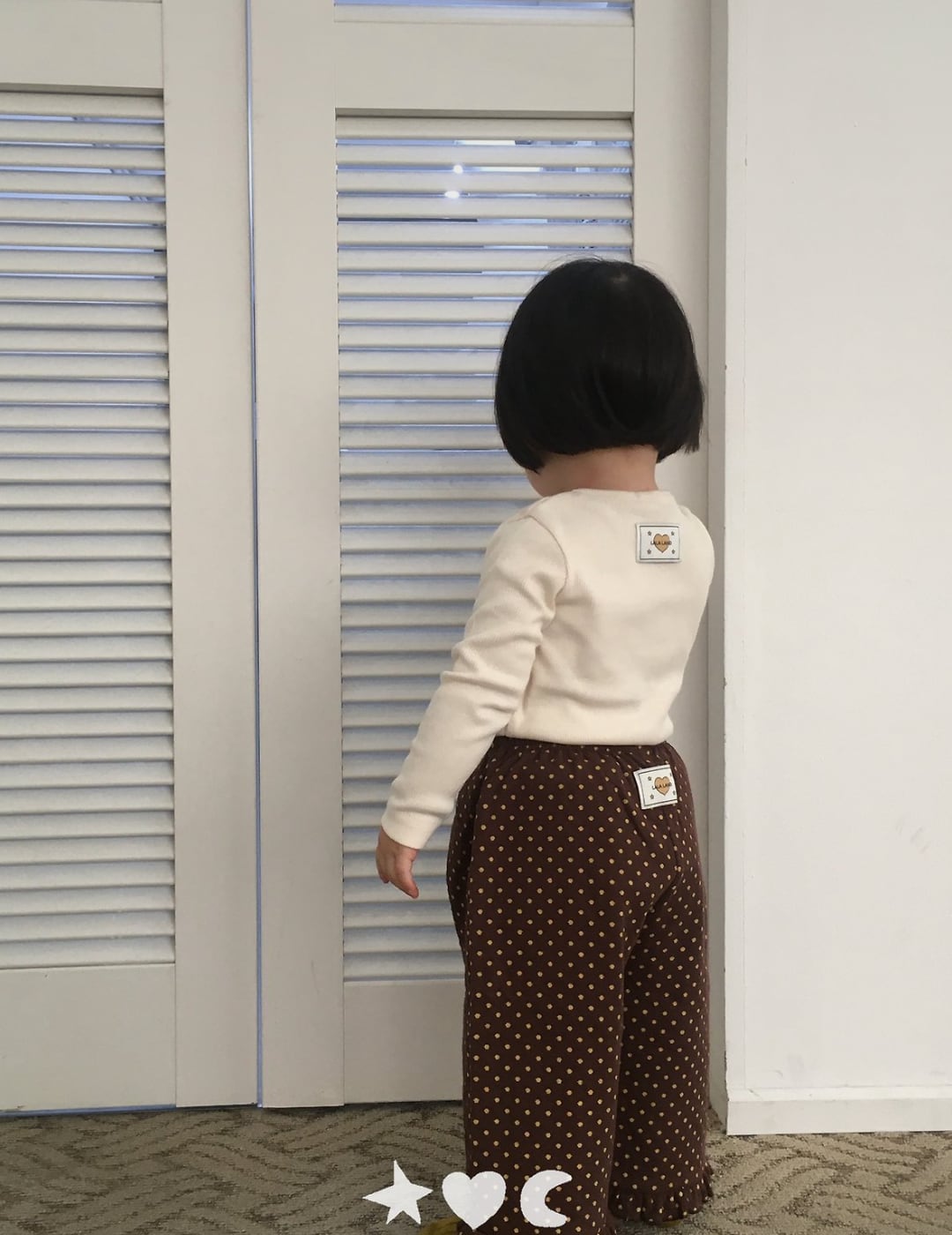 送料無料【予約】/  babyハートドットフリルパンツ /lalaland