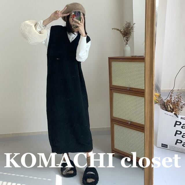 【送料無料】 ニットワンピース ノースリーブ ロングワンピース Vネック 黒 グレー 韓国 レディース オルチャン ブラック ベージュ ロング丈 マキシ丈 かわいい 可愛い キュート ストレート Iライン 大人可愛い 大人女子 シンプル きれいめ カジュアル 大人 気品 上品 おしゃれ お洒落 こなれ感 きちんと セクシー クール エレガント フェミニン 10代 20代 30代 女子会 デート 普段使い デイリー スタイル 細見え スタイルアップ インスタ映え イベント 主役級