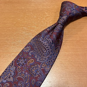 "未使用品" F.Marino "SFODERATO" SILK JACQUARD TIE