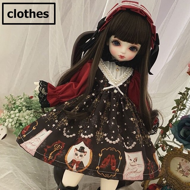 ドールドレス 人形用ドレス アウトフィット 衣装 服 クロス Bjd 1 6 1 4 可愛い 着せ替え Pa1004 Doll Shop Papipp