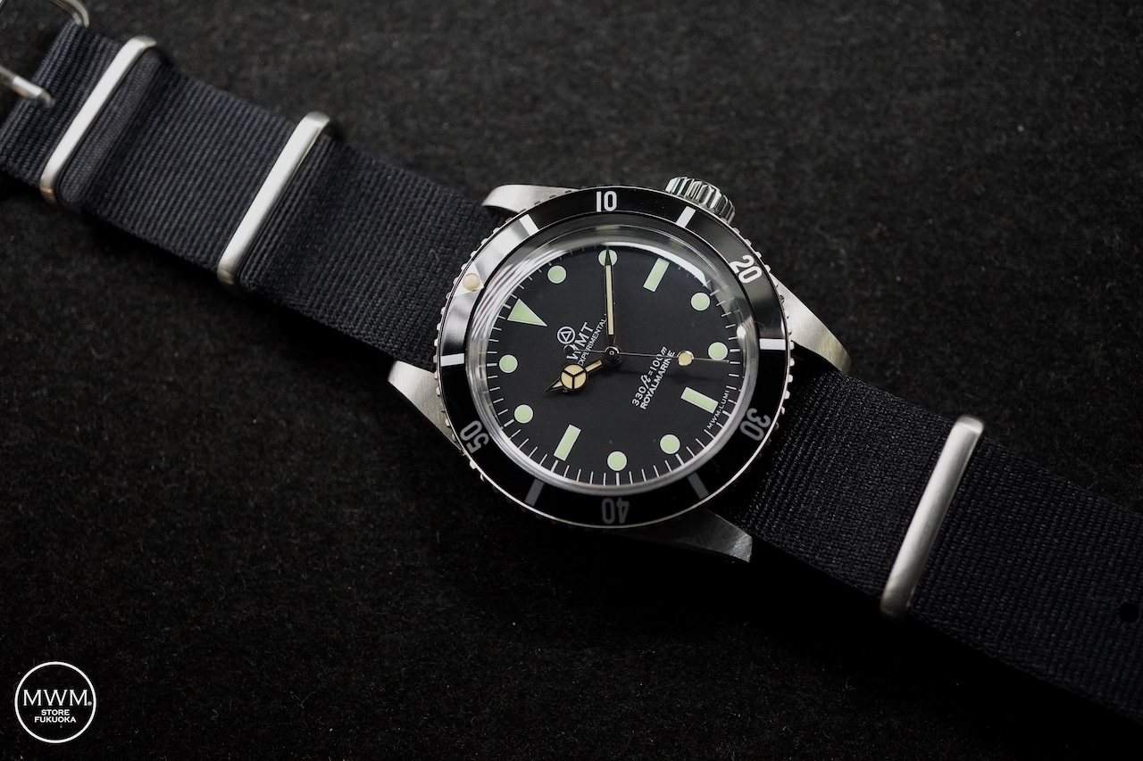 WMT Sea Diver Green Lume with Nylon Strap by MWM