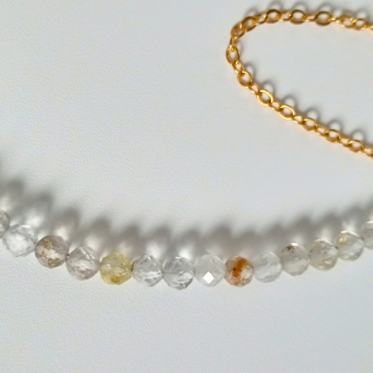 【ブラジル産】ルチルクォーツ ブレスレット|SUS304(ゴールド)日本製〈ギフトボックス付き〉