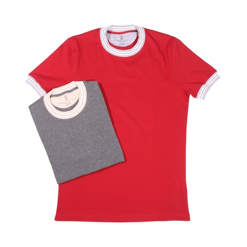 BRUNELLO CUCINELLI(ブルネロクチネリ) Uネック半袖Tシャツ M0T611620 26067