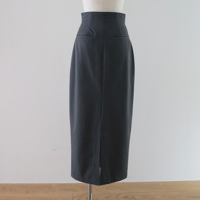 【detail】high-waist front slit skirt -made in Japan-